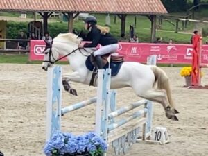 Un concours Premium à Lou Chibaou Barabste un peu humide, et où se sont mélangés de belles performances : Caro et Cowboy 2nd du challenge 🎉 Amandine et Elle Rock 3emes de la finale , des poneys ( Bombyx et Fizz) sf en 1m et 110 🥕🥕 avec Anna L. Des sf pour Marie et Natacha ( le grand retour 😊) Et des sf ratés a peu de choses … et un toutou fatigué de surveiller tout ce petit monde ; bref un bon week-end chaleureux